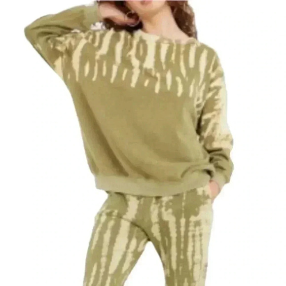 Wild Fable Vintage Tie Dye Green Pullover SweatShirt - Picture 2 of 7